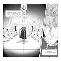 a page from a comic with an image of a man in a room