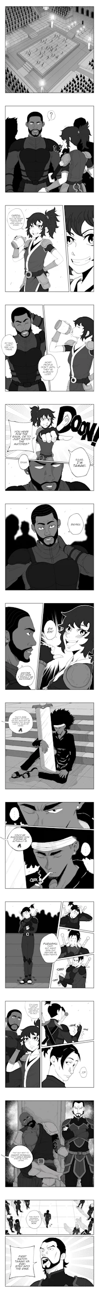 a black and white image of a comic page