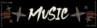 a black background with the word music on it