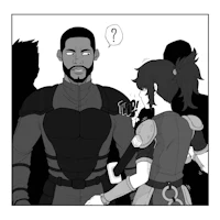 a comic with a man and a woman talking to each other