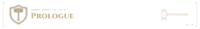 the logo for prologue is shown on a black background